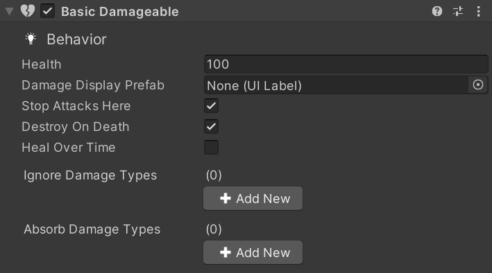 "Basic Damageable"
