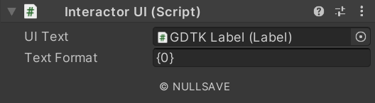 "Interactor UI"