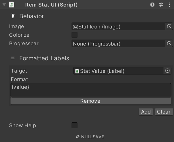 "Item Stat UI"