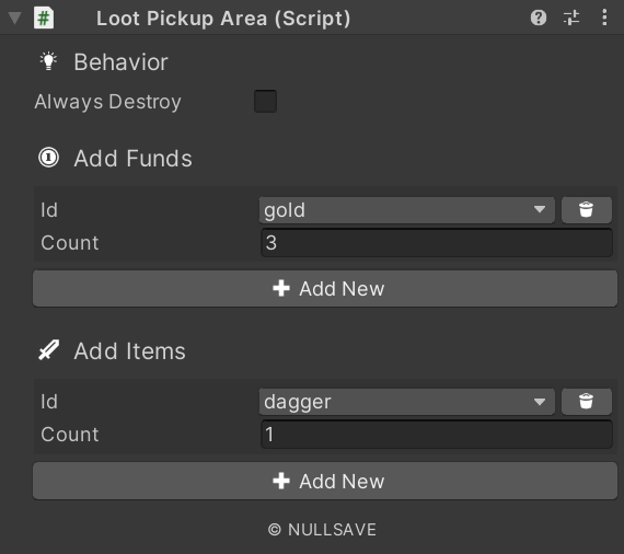 "Loot Pickup Area"
