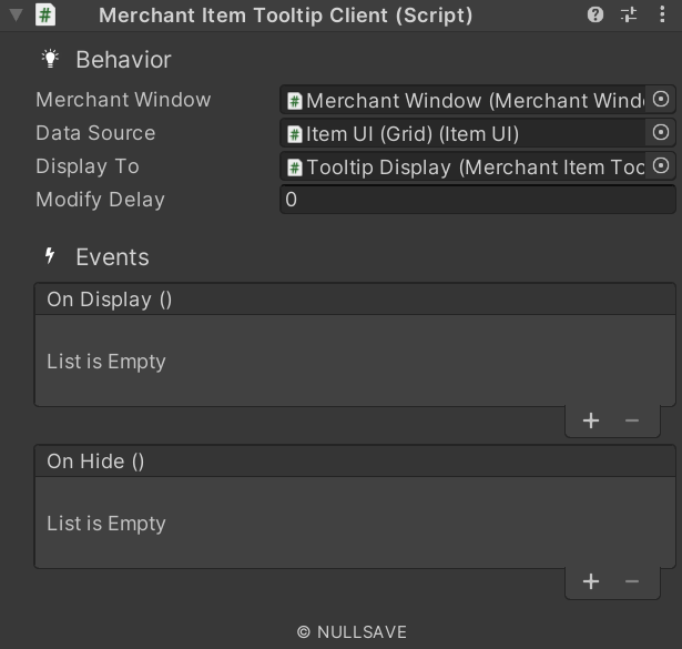 "Merchant Item Tooltip Client"