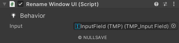 "Rename Window UI"
