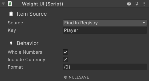 "Weight UI"