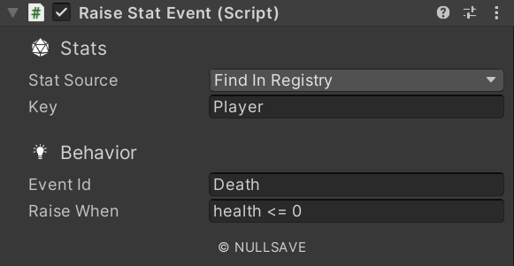 "Raise Stat Event"